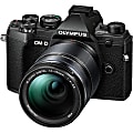 Olympus OM-D E-M5 Mark III 20.4 Megapixel Mirrorless Camera with Lens - 0.55" - 5.91" - Black - Autofocus - 3" Touchscreen LCD - 10.7x Optical Zoom - Optical (IS) - 5184 x 3888 Image - 4096 x 2160 Video - HD Movie Mode - Wireless LAN