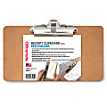 Officemate® Receipt Wood Clipboard, Horizontal Clip, 5" x 8", Brown, Total Qty 1 1 thumbnail image