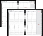 FORAY® Weekly/Monthly Planner, 5" x 8", 30% Recycled, Black, January-December 2016