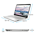HP 15 gw0023od Laptop, 15.6" Screen, AMD Ryzen™ 3, 8GB Memory, 1TB Hard Drive, Windows® 10, 3M201UA#ABA
