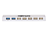 Tripp Lite 7-Port USB 3.0 / USB 2.0 Combo Hub - USB Charging, 2 USB 3.0 & 5 USB 2.0 Ports - Hub - 2 x SuperSpeed USB 3.0 + 5 x USB 2.0 - desktop