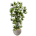 Nearly Natural Bamboo 48”H Artificial Tree With Bowl Planter, 48”H x 29”W x 29”D, Green 1 thumbnail image