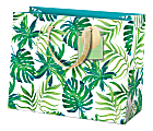 Lady Jayne Gift Bag With Tissue Paper And Hang Tag, Medium, Tropical Palms