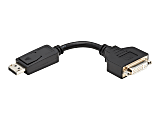 Eaton Tripp Lite Series DisplayPort to DVI-I Adapter Cable (M/F), 6 in. (15.2 cm) - Display adapter - DisplayPort (M) to DVI-I (F) - 5.9 in - molded