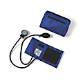 Medline Compli-Mates Handheld Aneroid Sphygmomanometer, Adult, Royal Blue