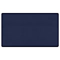 Ghent Fabric Bulletin Board With Wrapped Edges, 12" x 48", Blue