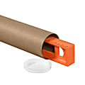 Partners Brand Jumbo Mailing Tubes 10 x 36 80percent Recycled Kraft Case Of  8 - Office Depot