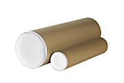 Partners Brand Heavy-Duty Kraft Mailing Tubes, 5" x 36", 80% Recycled, Kraft, Pack Of 15