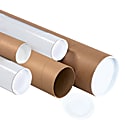 Office Depot Brand Kraft Mailing Tubes With Plastic Endcaps 3 x 24 Pack Of  24 - Office Depot