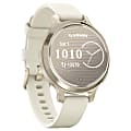 Garmin® Lily® 2 Active Health And Fitness Smartwatch With Anodized Aluminum Bezel And Silicone Band, Lunar Gold/Bone 1 thumbnail image