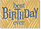 Viabella His Birthday Greeting Card, Best Birthday Ever, 5" x 7", Multicolor