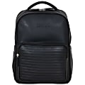 Kenneth Cole Reaction Vegan Leather Backpack With 15.6" Laptop Pocket, Black 1 thumbnail image
