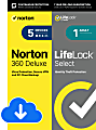 Norton 360 Deluxe With Lifelock Select 100gb En 1 User 5 Device 12mo