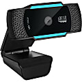 Adesso CyberTrack H5 1080P Webcam - 2.1 Megapixel - 30 fps - USB 2.0 - Auto Focus - Built-In MIC - Tripod Mount - Privacy Shutter Cover - 1920 x 1080 Video - Works with Zoom, Webex, Skype, Team, Facetime, Windows, MacOS, and Android Chrome OS