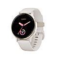 Garmin vívoactive 5 Fitness-Tracking Smartwatch With Aluminum Bezel And Silicone Band, Ivory/Cream Gold 1 thumbnail image
