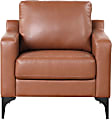 Lifestyle Solutions Serta Florence Faux Leather Guest Chair, Brown