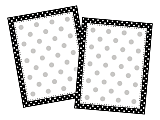 Barker Creek Computer Paper, Letter Paper Size, 60 Lb, Black & White Dot, 100 Sheets
