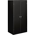 HON® Brigade Storage Cabinet, Fully Assembled, 72" H x 36" W x 18 1/4"D, Black