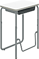 Safco® AlphaBetter 2.0 Height-Adjustable Sit/Stand 28"W Student Desk With Book Box And Pendulum Bar, Dry Erase