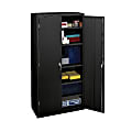 HON® Brigade Storage Cabinet, 5 Adjustable Shelves, 72"H x 36"W x 24-1/4"D, Black