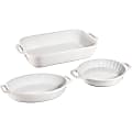 Staub 3-Piece Baking Dish Set, White 1 thumbnail image