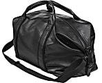 Bugatti Valentino Vegan Leather Duffel Bag, 11-3/4"H x 16"W x 8-1/2"D, Black 1 thumbnail image