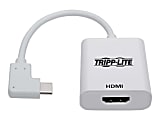 Tripp Lite Right-Angle USB C To HDMI 4K Adapter Cable, White