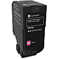 Lexmark™ 74C1HM0 Magenta High Yield Return Program Toner Cartridge 1 thumbnail image