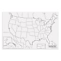 Pacon® Learning Walls United States Map, 48" x 72"