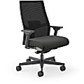 HON Ignition 2.0 Mid-back Big & Tall Task Chair - Black Foam Seat - Black Back - Black Frame - Mid Back - 5-star Base - Armrest - 1 Each