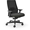 HON Ignition 2.0 Mesh Mid-back Big & Tall Task Chair - Vinyl Seat Material - Mesh Back Material - Black - I2BTVMU10BTN 1 thumbnail image
