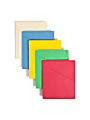 Smead® Slash File Jackets Convenience Pack, 9 1/2" x 11 3/4", Assorted Colors (No Color Choice), Pack Of 25 1 thumbnail image