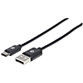 Manhattan USB-C to USB-A Cable, 1m, Male to Male, Black, 480 Mbps (USB 2.0), Hi-Speed USB, Lifetime Warranty, Polybag - 353298 1 thumbnail image