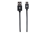 Manhattan Hi-Speed USB 2.0 A Male to C Male Device Cable, 3 ft, Black - USB for Desktop Computer, Notebook, Hub - 60 MB/s - 3 ft - 1 x Type C Male USB - 1 x Type A Male USB - Nickel Plated Contact - Shielding - Black