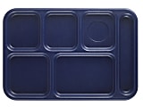 Cambro Co-Polymer® Compartment Trays, Navy Blue, Pack Of 24 Trays