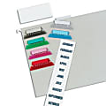Pendaflex® Hanging File Folder Plastic Tabs, Blue, Pack Of 25