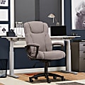 Serta® Style Hannah II High-Back Office Chair, Microfiber, Harvard Gray/Black