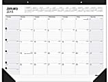 Office Depot® Brand 30% Recycled Large Monthly Desk Pad Calendar, 22" x 17", January-December 2016