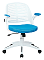 Ave Six Tyler Polyester Mid-Back Office Chair, Blue/White