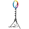 Bower RGB Selfie Ring Light Studio Kit With Wireless Remote Control & Tripod, 15-3/4"H, 13W, Black 1 thumbnail image