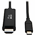Tripp Lite by Eaton USB-C to HDMI Adapter Cable (M/M), 4K 60 Hz, 4:4:4, Thunderbolt 3 Compatible, Black, 9 ft. (2.7 m) 1 thumbnail image