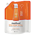 Method™ Dishwashing Soap Pump Refill Pouch, Clementine Scent, 36 Oz Bottle