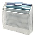 Office Depot® Brand Mesh 3-Tier Desk Organizer, 11-1/2”H x 12-5/8”W x 3-1/2”D, White 1 thumbnail image