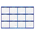 2024-2025 SwiftGlimpse Academic Daily/Yearly Wall Calendar, 32" x 48", Navy, July 2024 To June 2025, SG2024 ACA NAVY 1 thumbnail image