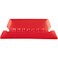 Pendaflex® Hanging File Folder Plastic Tabs, Red, Pack Of 25