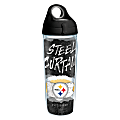 Tervis NFL Statement Water Bottle With Lid, 24 Oz, Pittsburgh Steelers