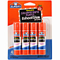 Elmer's® Washable Disappearing Purple School Glue Sticks, 0.24 Oz, Pack Of 4