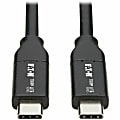 Tripp Lite USB Type C to USB C Cable USB 2.0 5A Rating USB-IF Cert M/M 1M - First End: 1x Type C Male USB - U040C1MC5A 1 thumbnail image