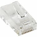 StarTech.com Cat 5e RJ45 Solid Modular Plug Connector - Network connector - RJ-45 (M) - CAT 5e - clear (pack of 50) -  - CRJ45SOL50PK 1 thumbnail image