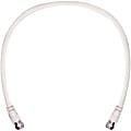 WilsonPro 2-Feet RG6 Coax Cable - 2 ft Coaxial Antenna Cable for Antenna - First End: 1 x F Connector Male Antenna - Second End: 1 x F Connector Male Antenna - Extension Cable - White